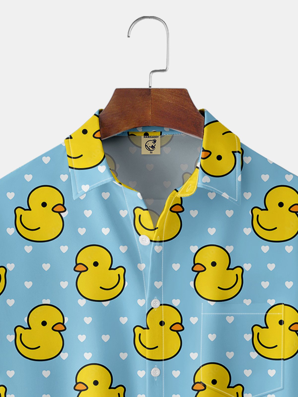 Moisture-wicking Little Yellow Duck Chest Pocket Hawaiian Shirt