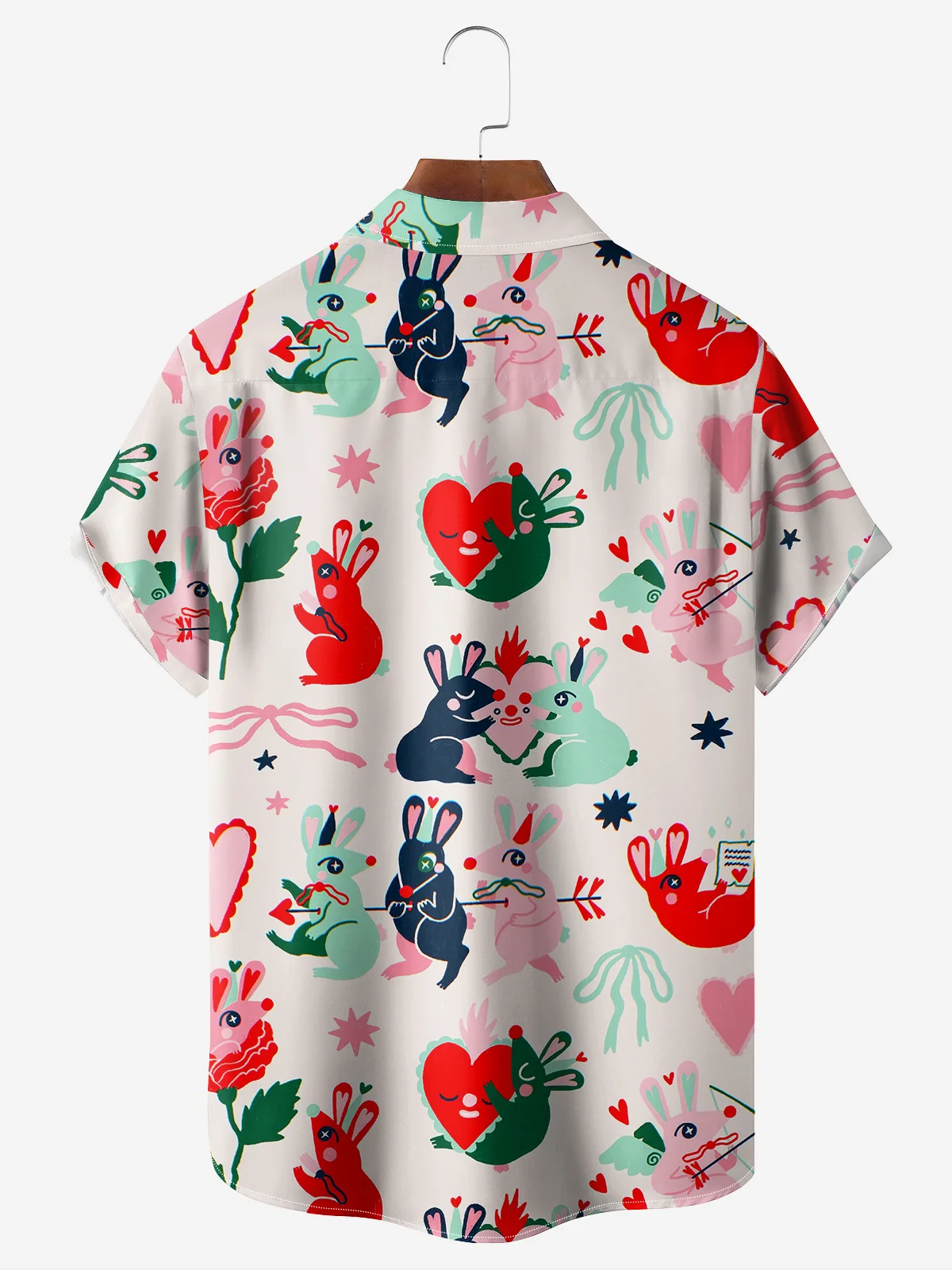 Moisture-wicking Abstract Graphic Chest Pocket Hawaiian Shirt