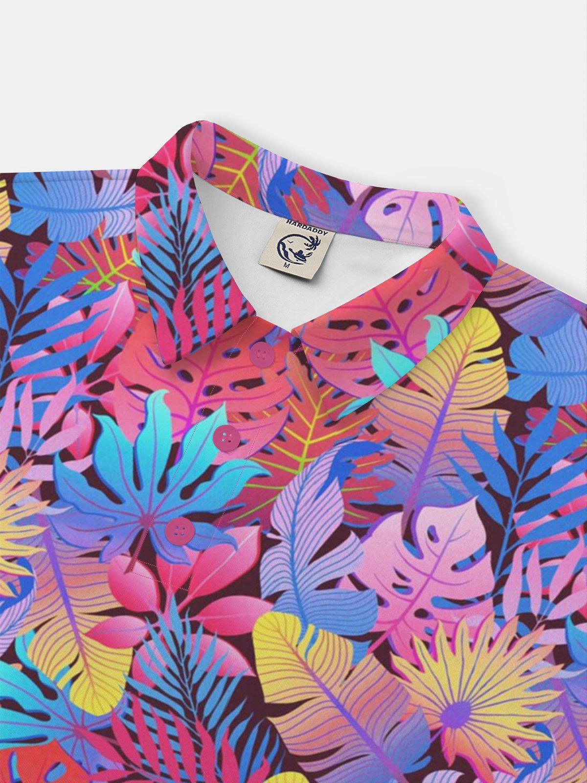 Moisture-wicking Golf Polo Gradient Tropical Plant