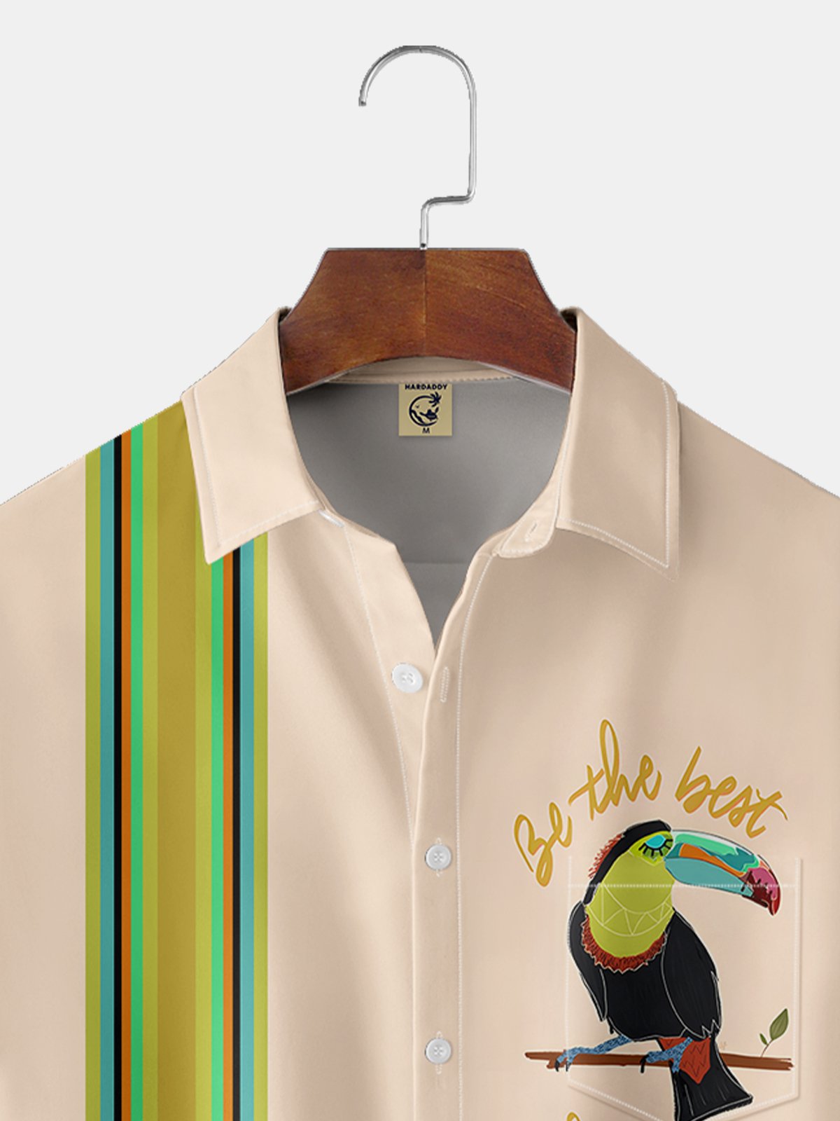 Moisture-wicking Toucan Chest Pocket Bowling Shirt