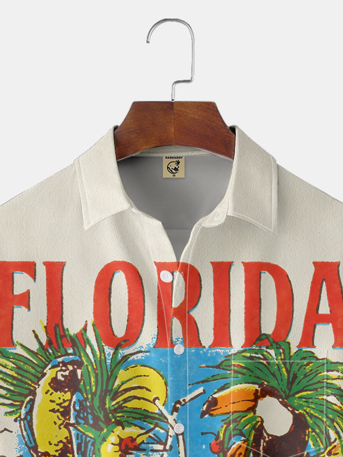 Moisture Wicking Tropical Parrot Chest Pocket Casual Shirt