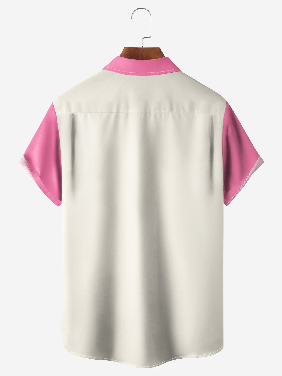 Moisture-wicking Parrot Cocktail Chest Pocket Bowling Shirt