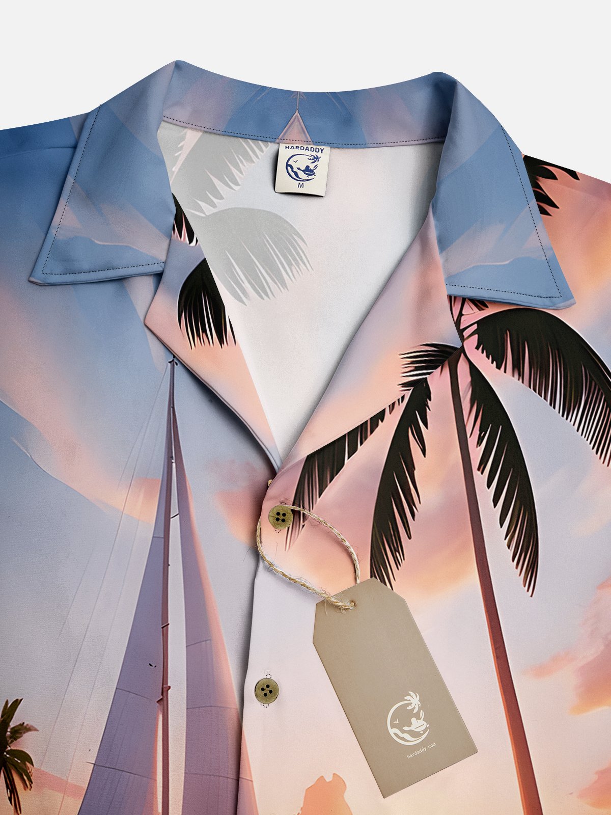 Moisture-wicking Coconut Tree Hawaiian Shirt