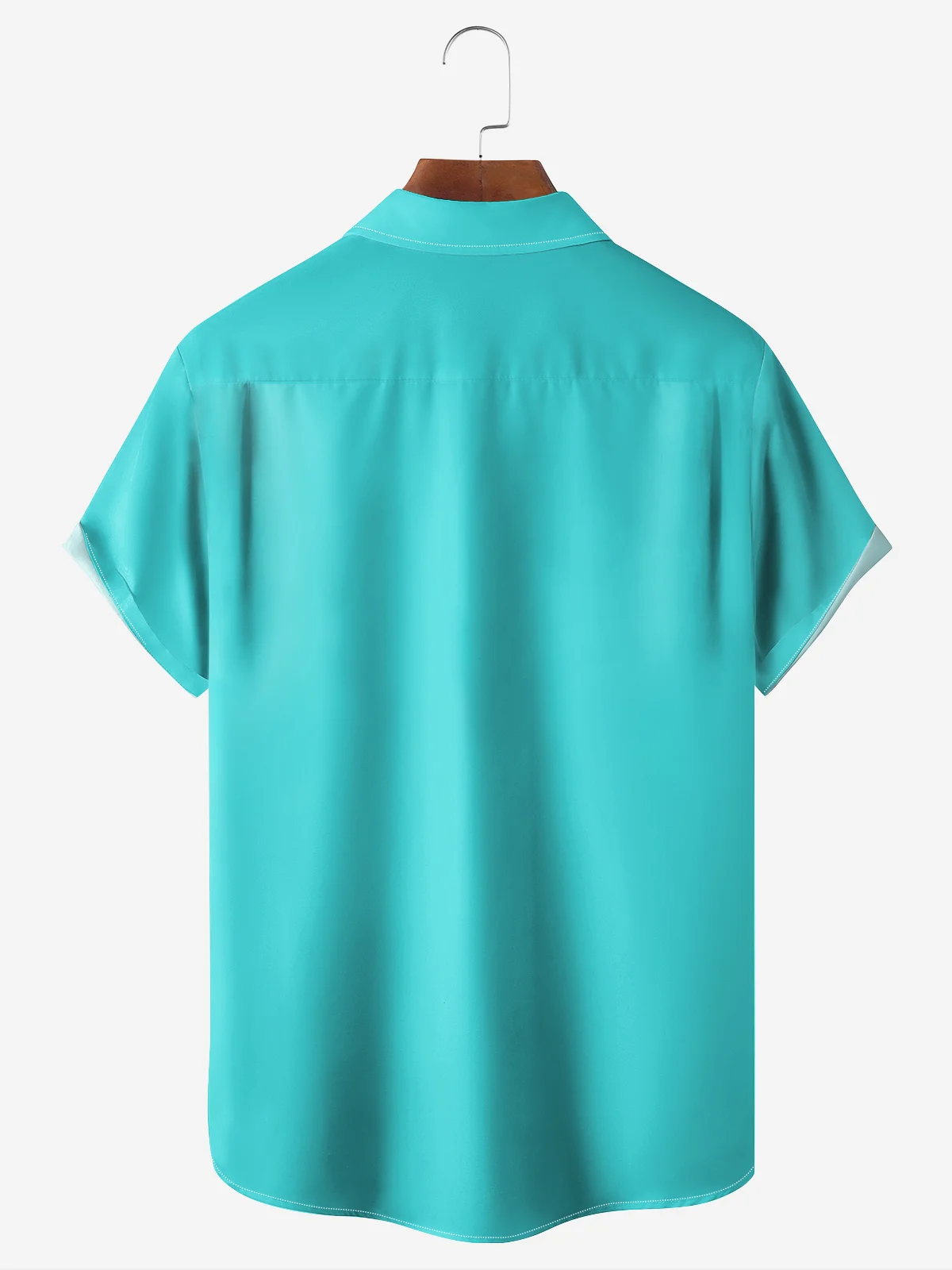 Moisture-wicking Cocktail Chest Pocket Bowling Shirt