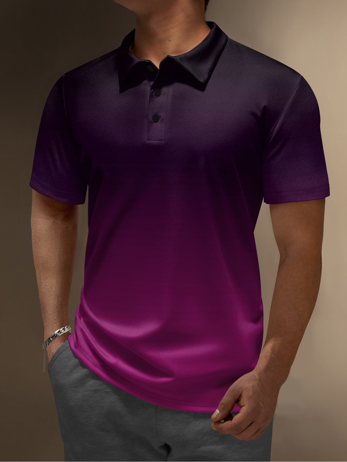 Hardaddy Moisture-wicking Golf Polo Gradient Color