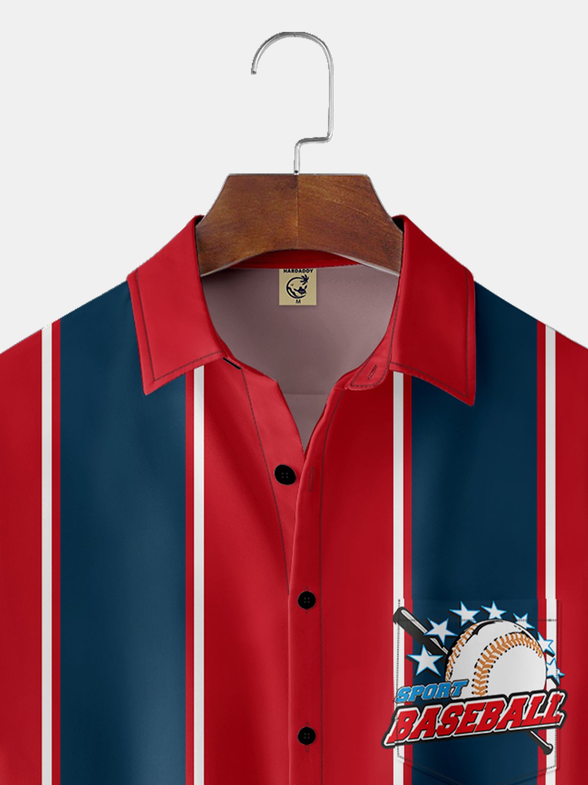 Moisture-wicking Baseball Chest Pocket Bowling Shirt