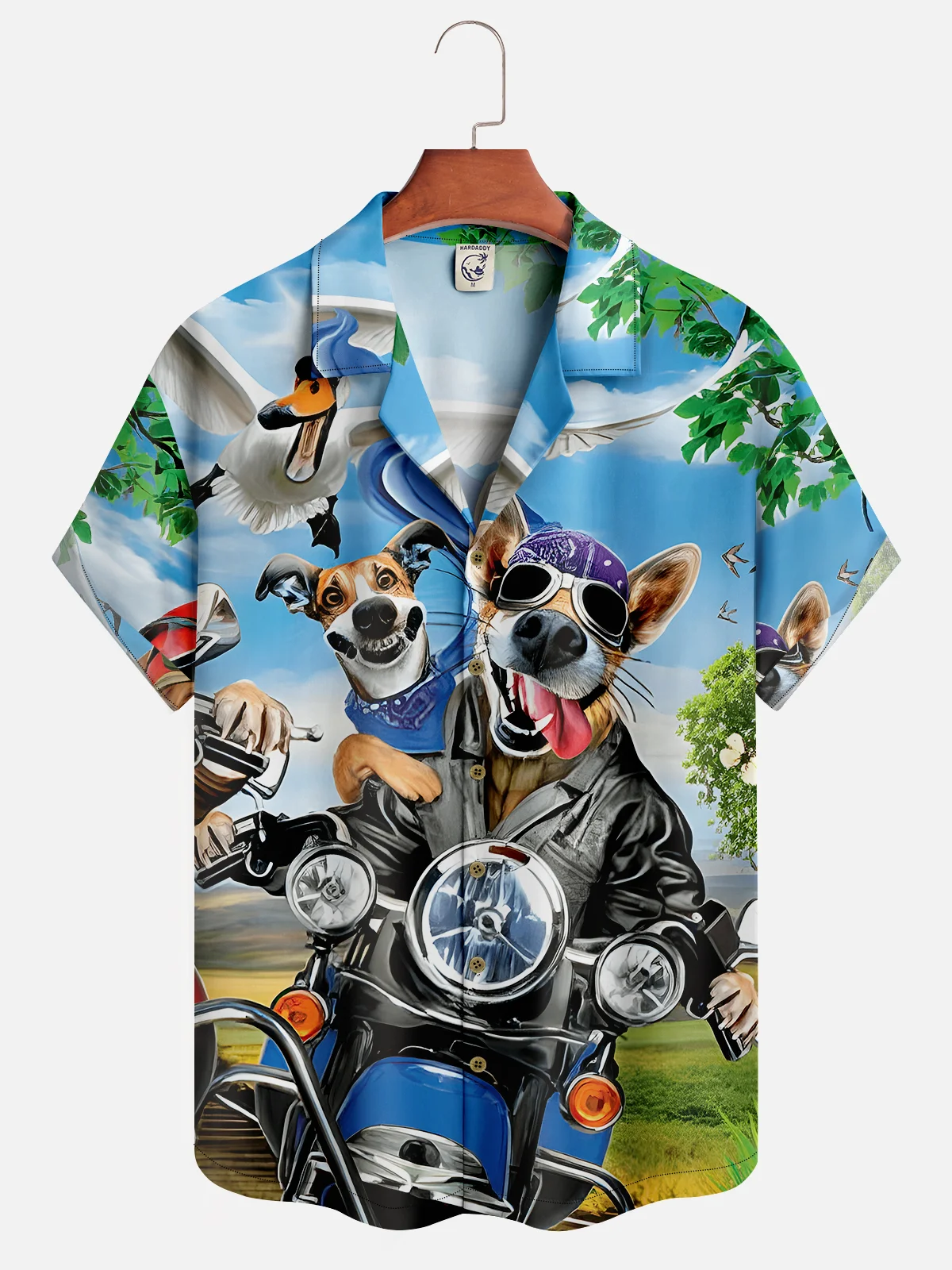 Hardaddy Moisture-wicking Fun Dog Hawaiian Shirt