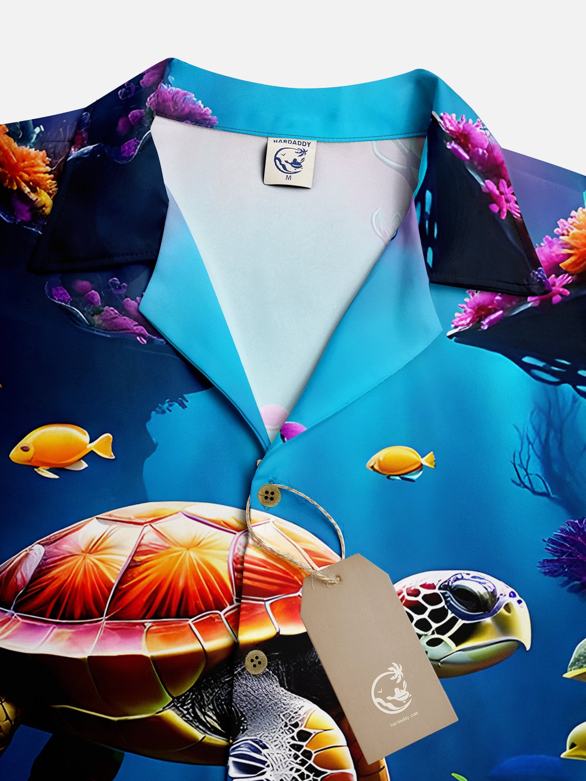 Moisture-wicking Ocean Turtle Hawaiian Shirt