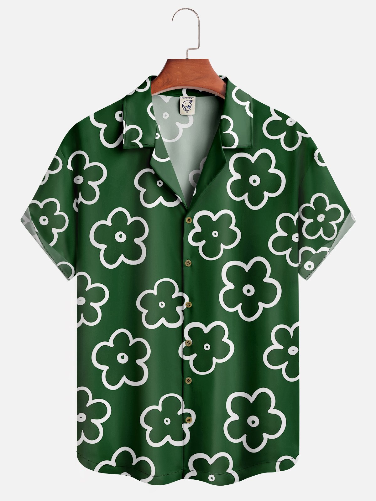 Moisture-wicking Flower Hawaiian Shirt