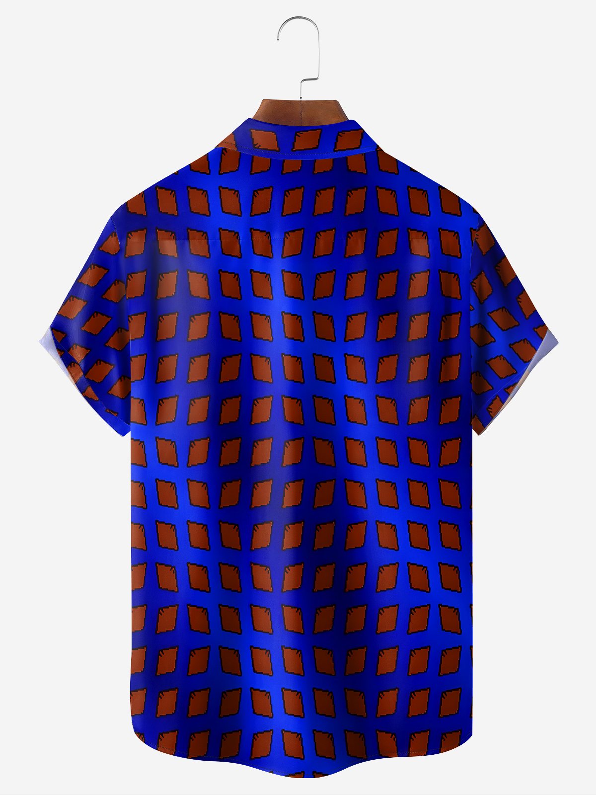 Quick Dry Abstract Pattern Chest Pocket Short Sleeve Casual Shirt