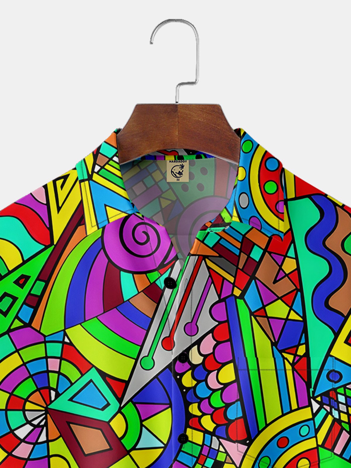 Quick Dry Breathable Hippie Art Chest Pocket Casual Shirt