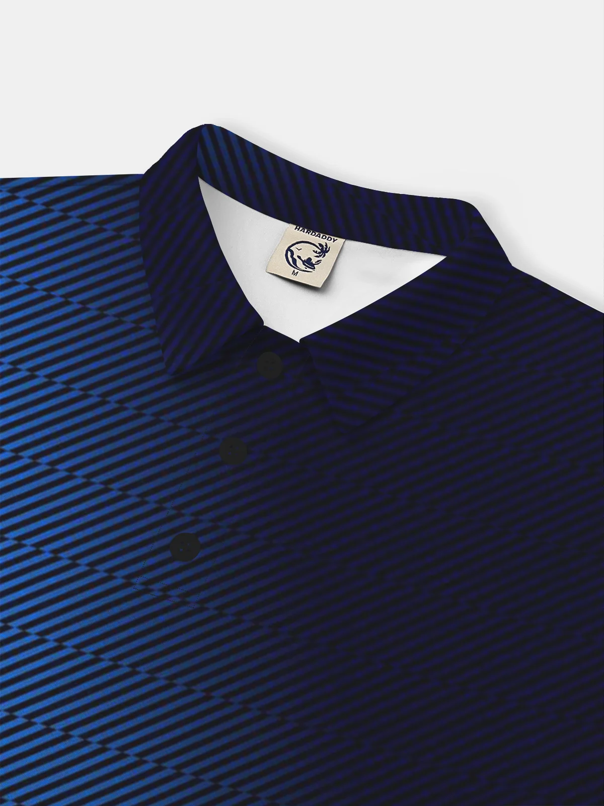 Moisture Wicking Golf Polo 3D Abstract Gradient Geometry