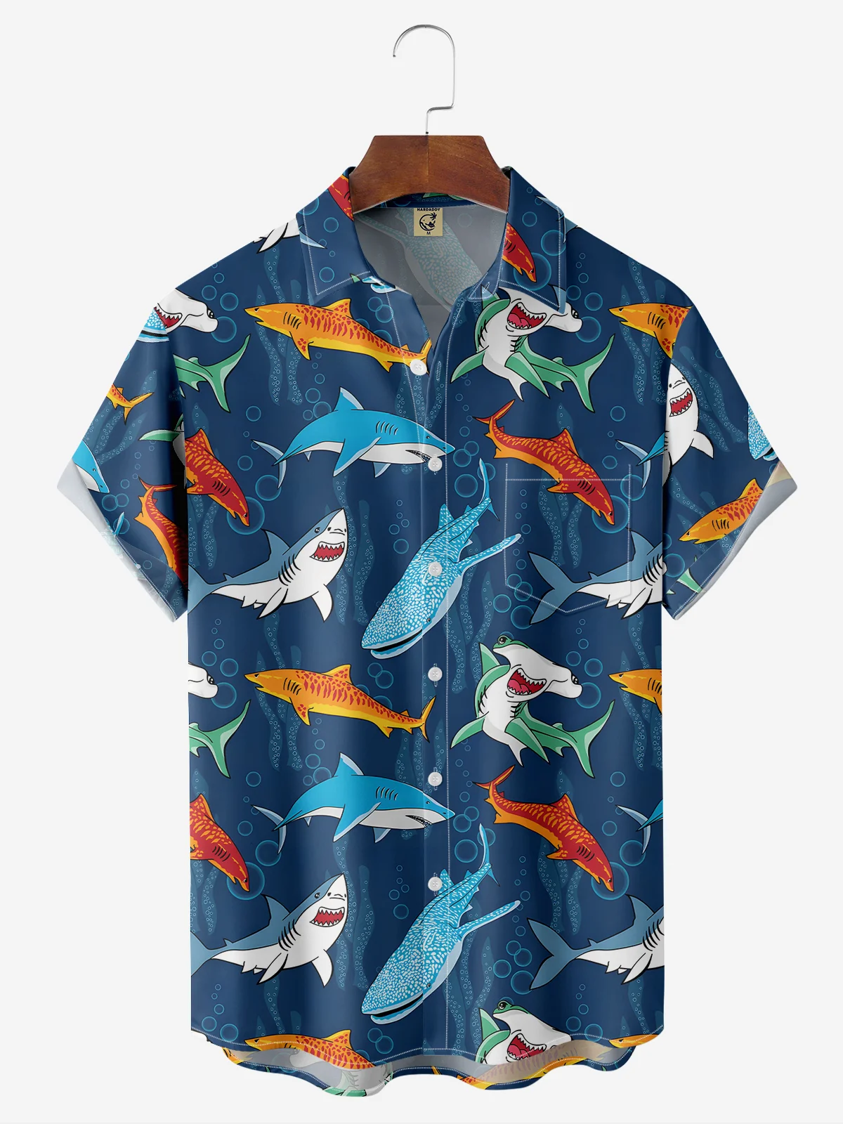 Moisture-Wicking Sea Animal Whale Shark Print Shirt