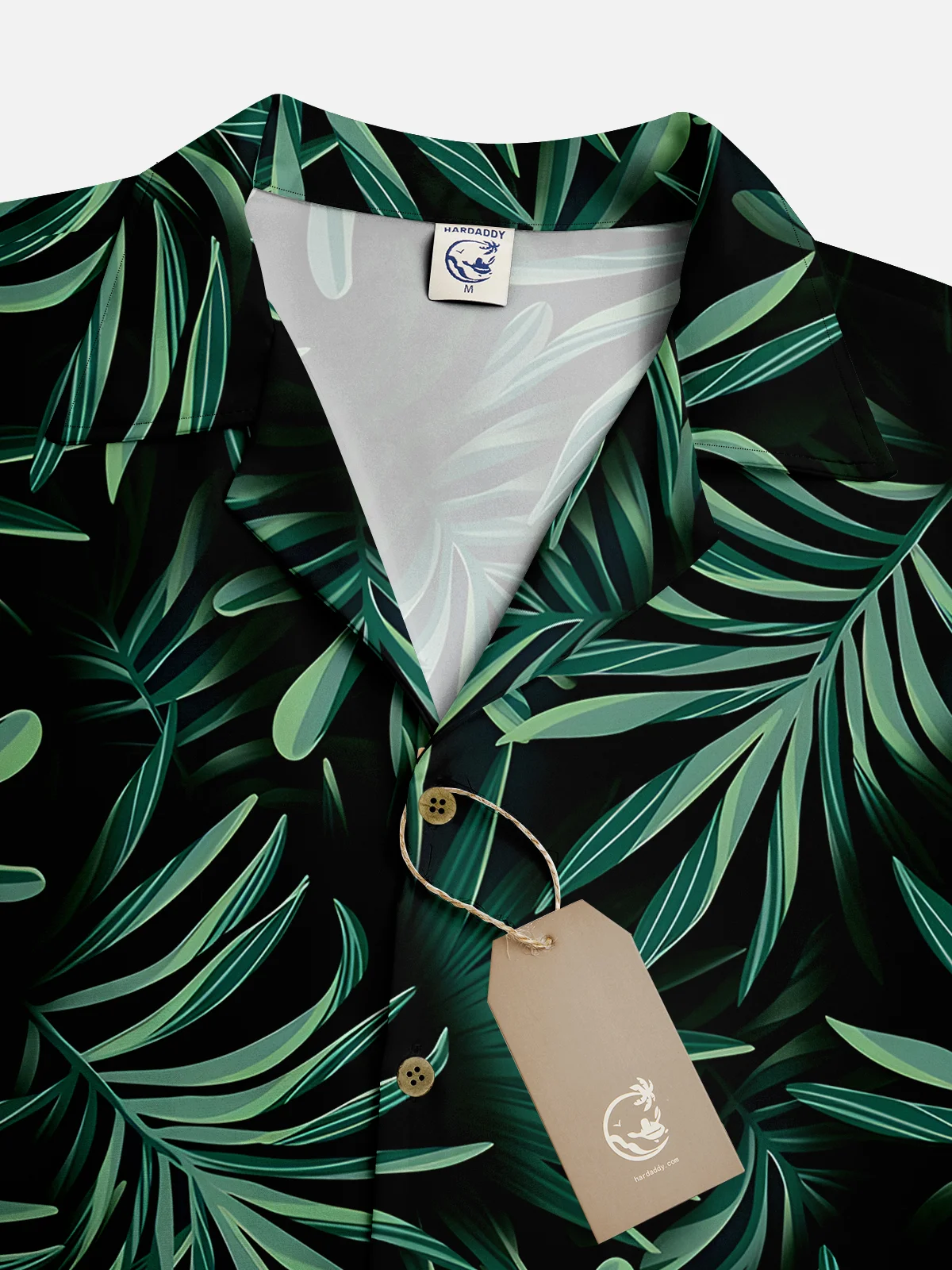 Moisture-wicking Plant Leaf Hawaiian Shirt