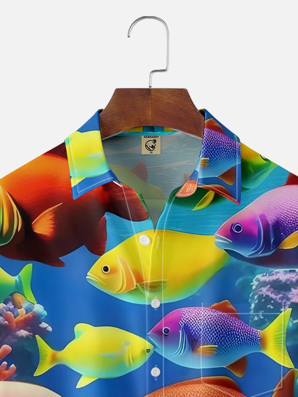 Moisture-wicking Ocean Fish Hawaiian Shirt