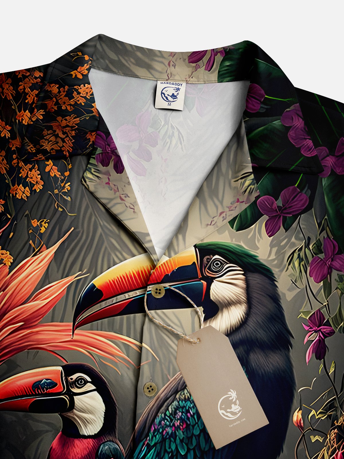 Moisture-wicking Toucan Hawaiian Shirt