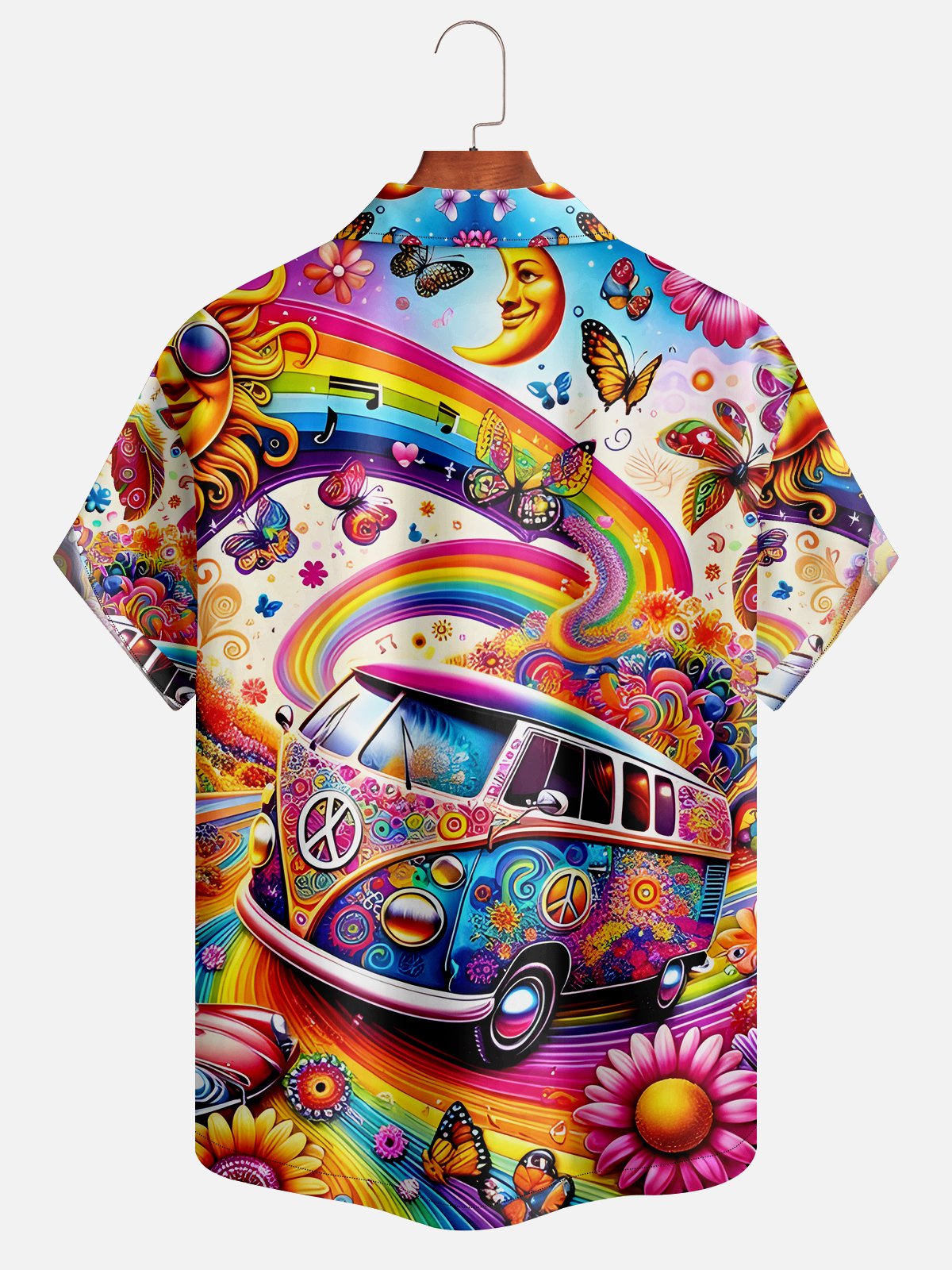 Hardaddy Moisture-wicking Hippie Hawaiian Shirt