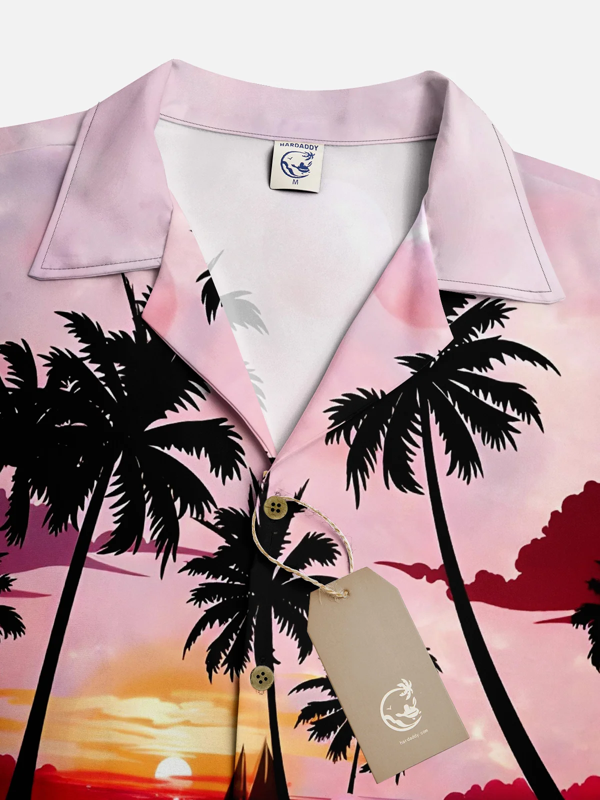 Moisture-wicking Flamingo Coconut Tree Hawaiian Shirt