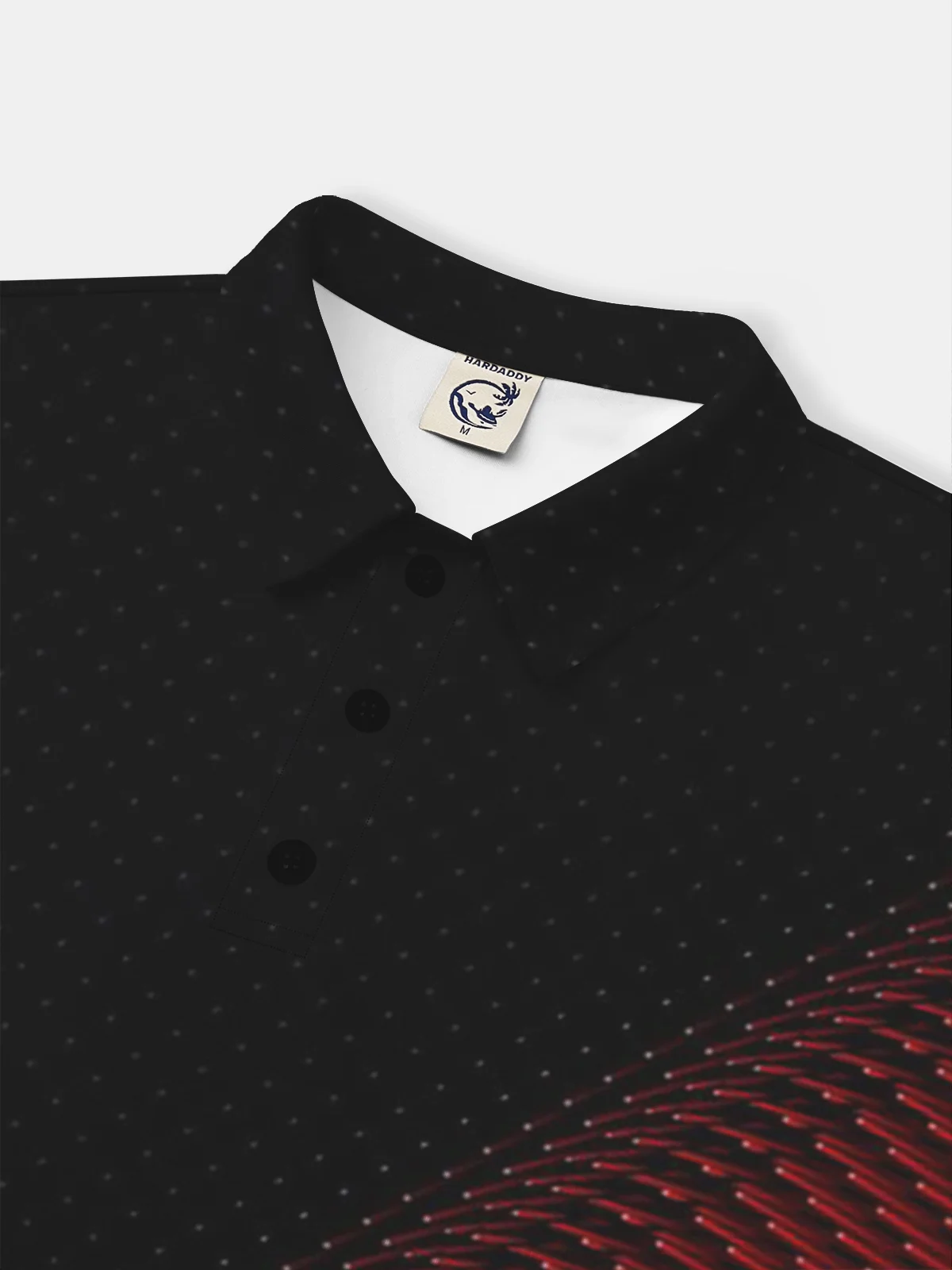 Hardaddy Moisture wicking Golf Polo 3D Gradient Stripes Polka Dots