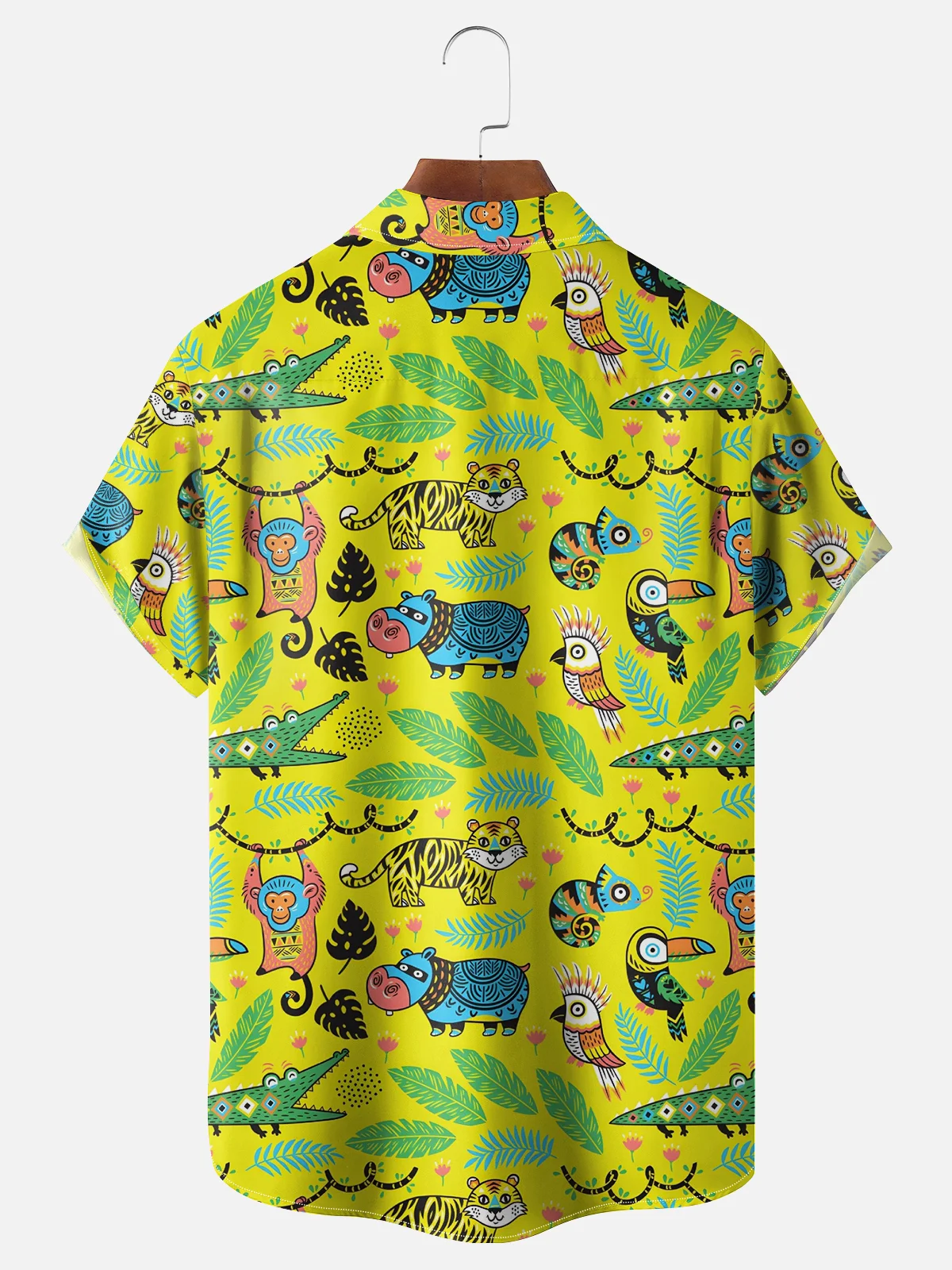 Moisture-wicking Animal Story Parrot Print Shirt