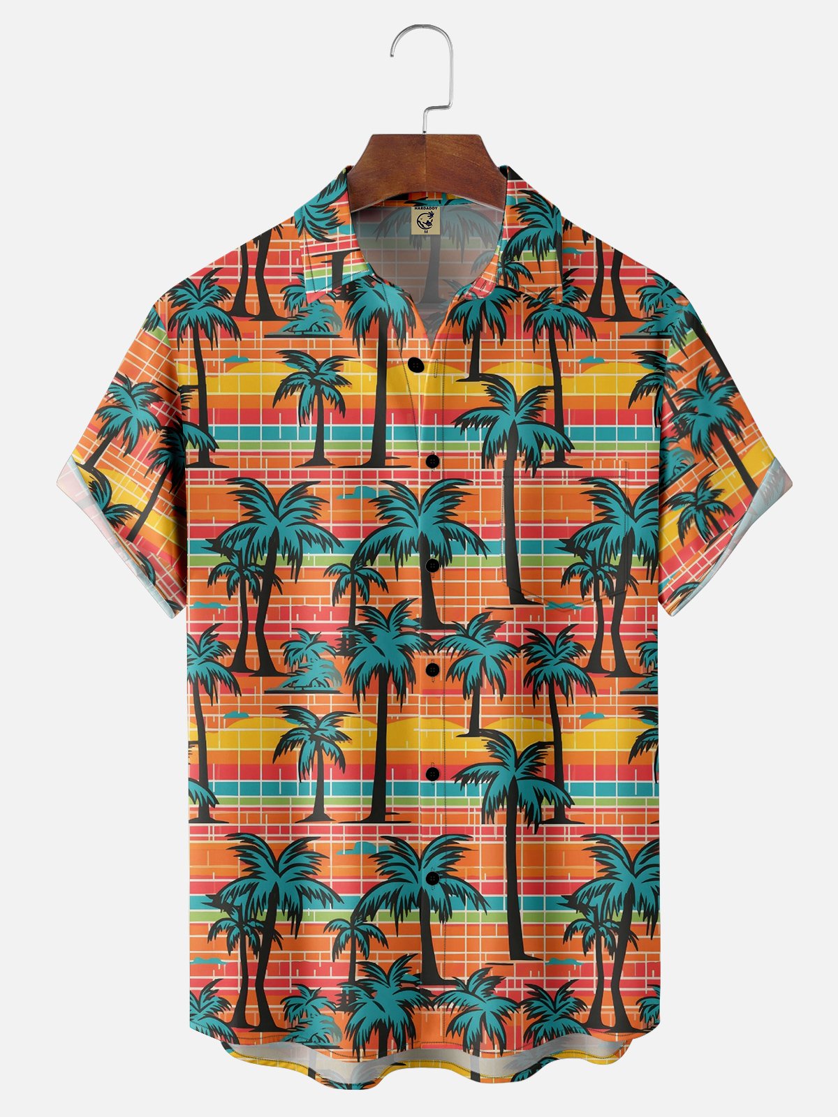 Moisture-Wicking Coconut Tree Print Shirt