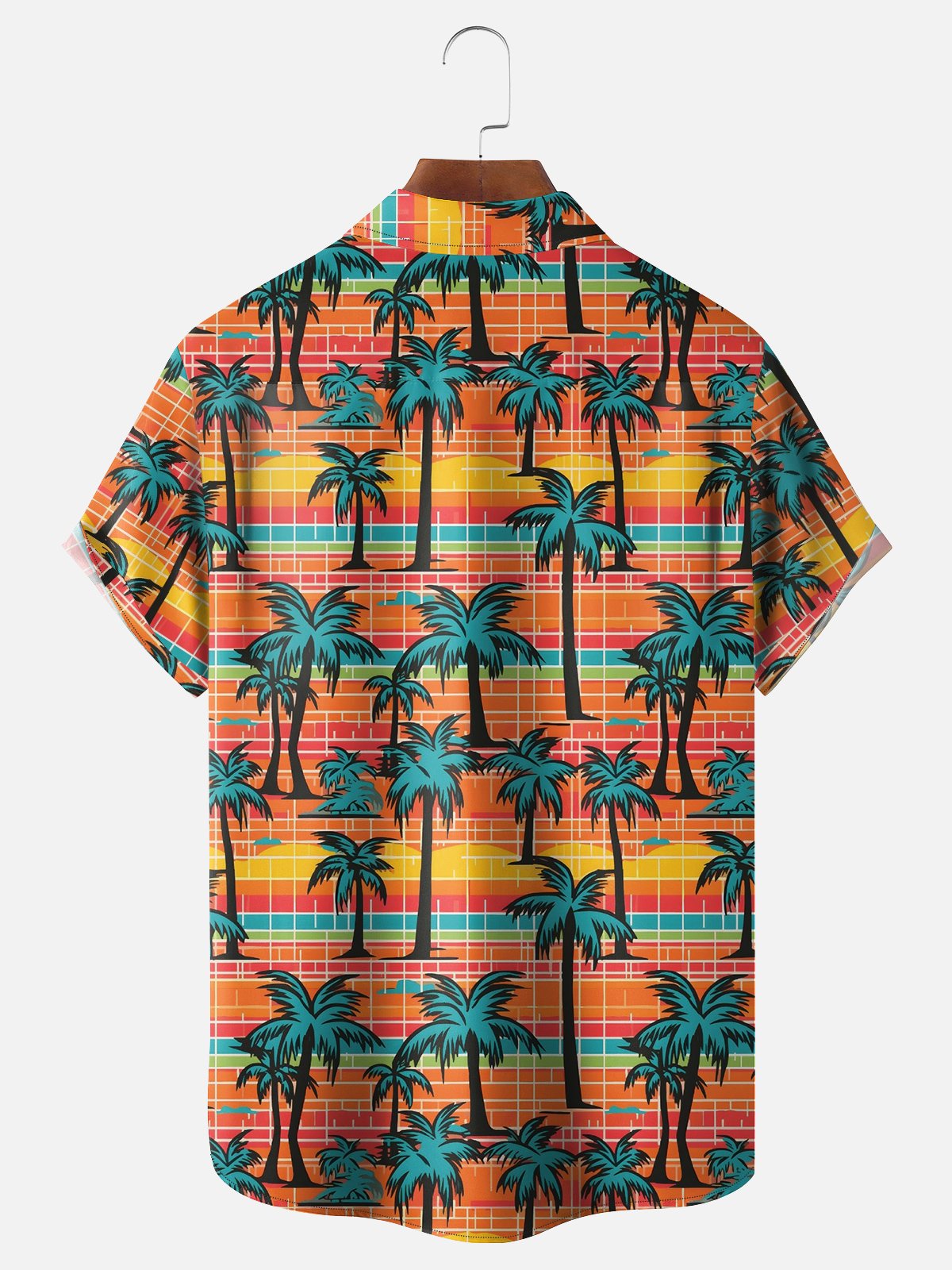 Moisture-Wicking Coconut Tree Print Shirt