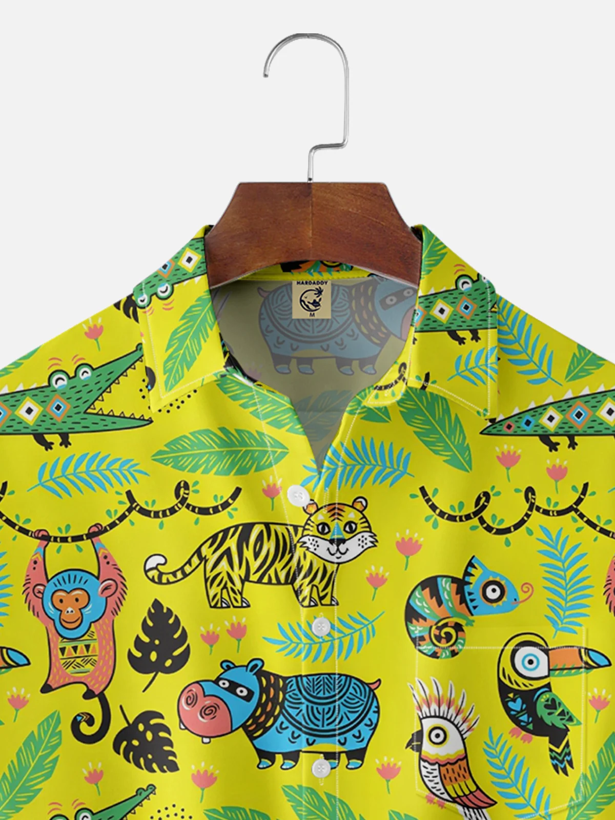 Moisture-wicking Animal Story Parrot Print Shirt