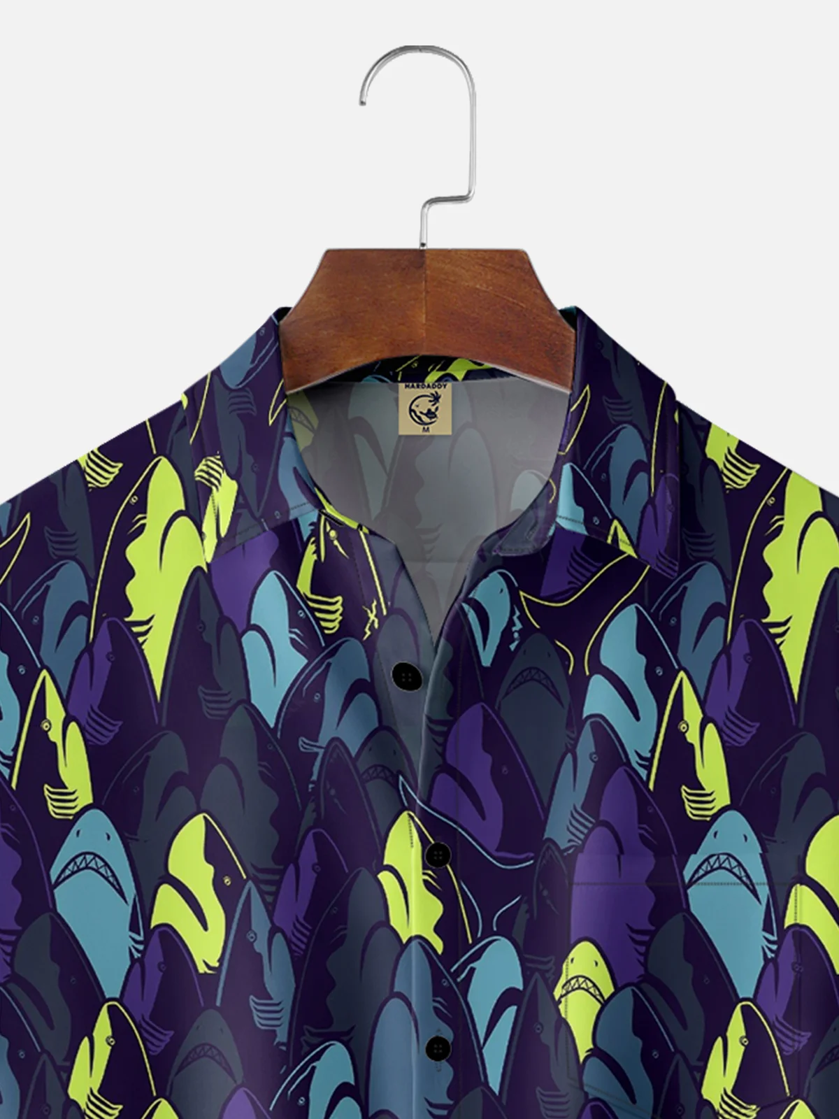 Hardaddy Moisture-Wicking Shark Print Shirt