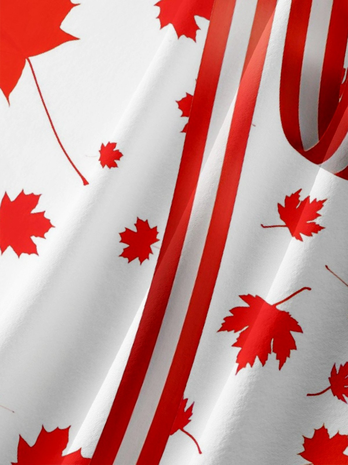 Hardaddy Moisture-wicking Canada Day Maple Leaf Chest Pocket Hawaiian Shirt