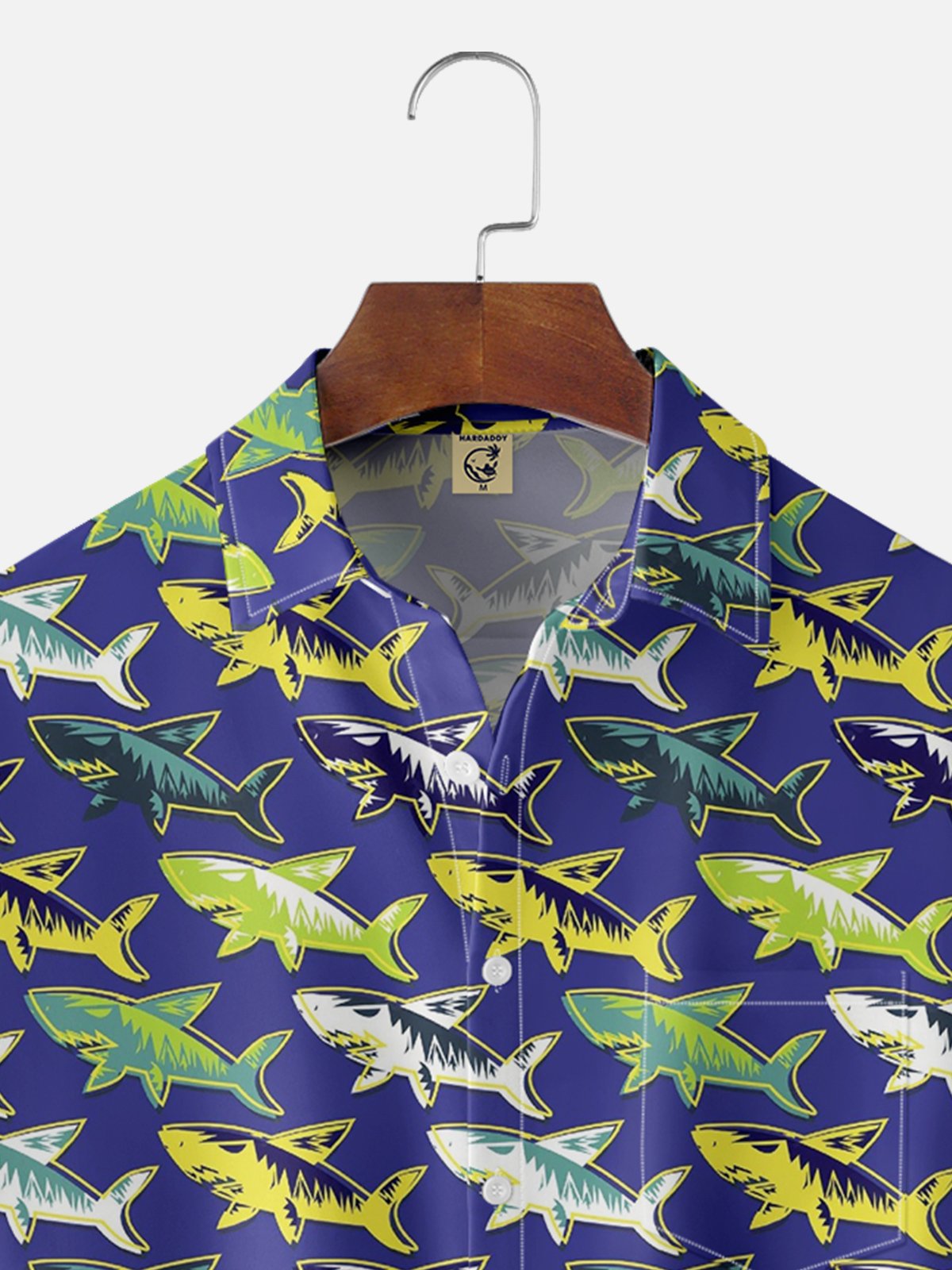 Hardaddy Moisture-Wicking Shark Print Shirt