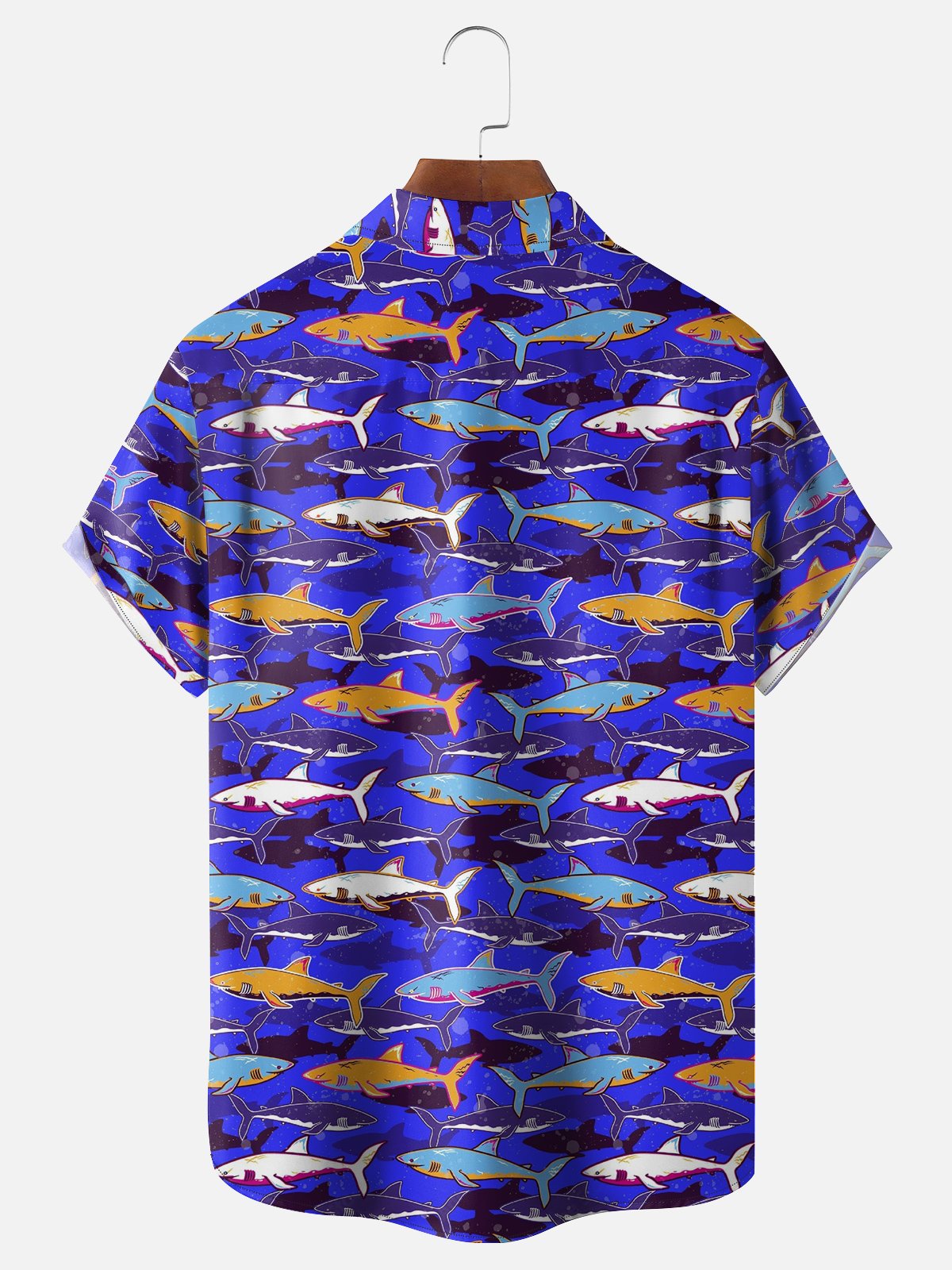 Hardaddy Moisture-Wicking Shark Print Shirt