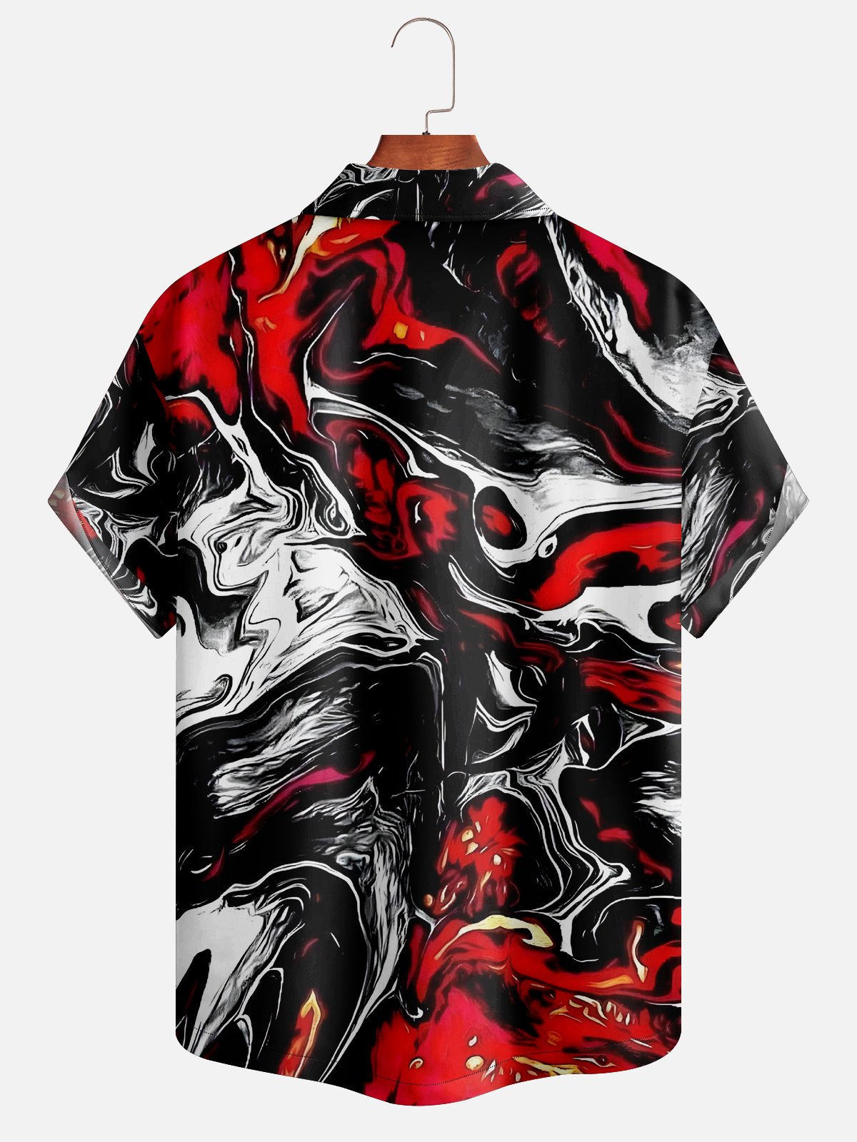 Hardaddy Moisture-wicking Geometric Gradient Fluid Casual Shirt