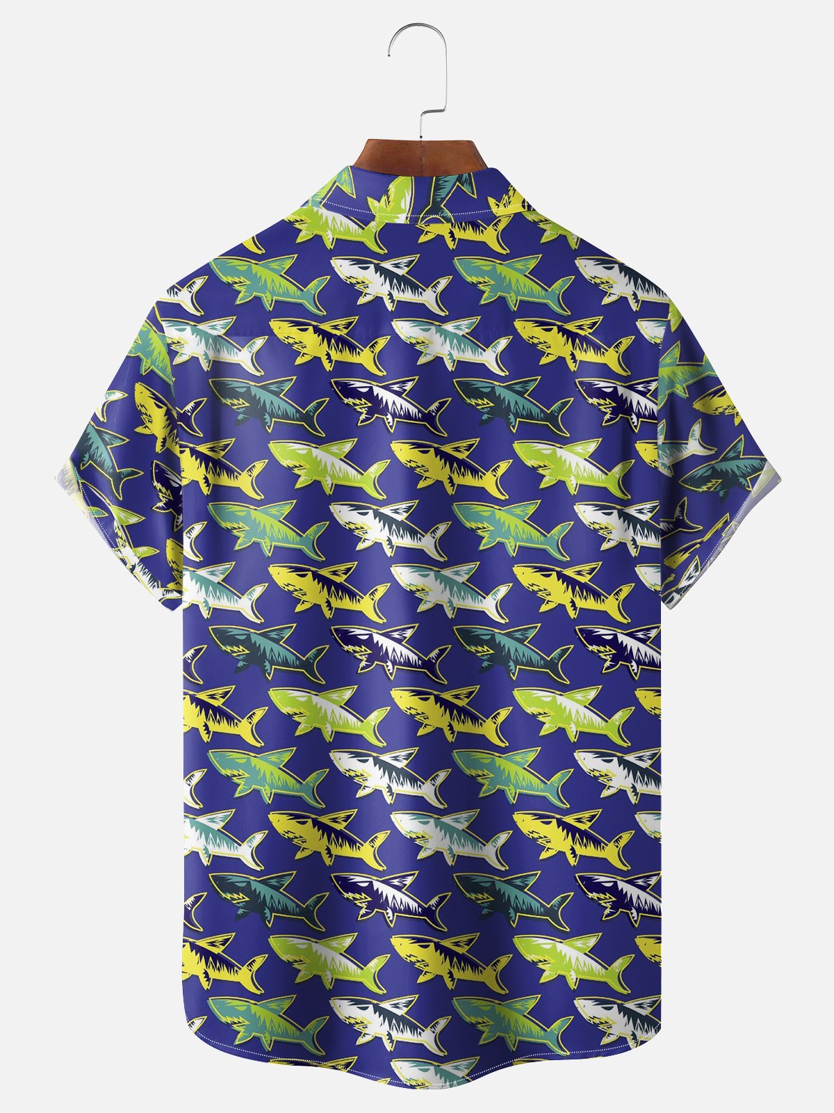 Hardaddy Moisture-Wicking Shark Print Shirt