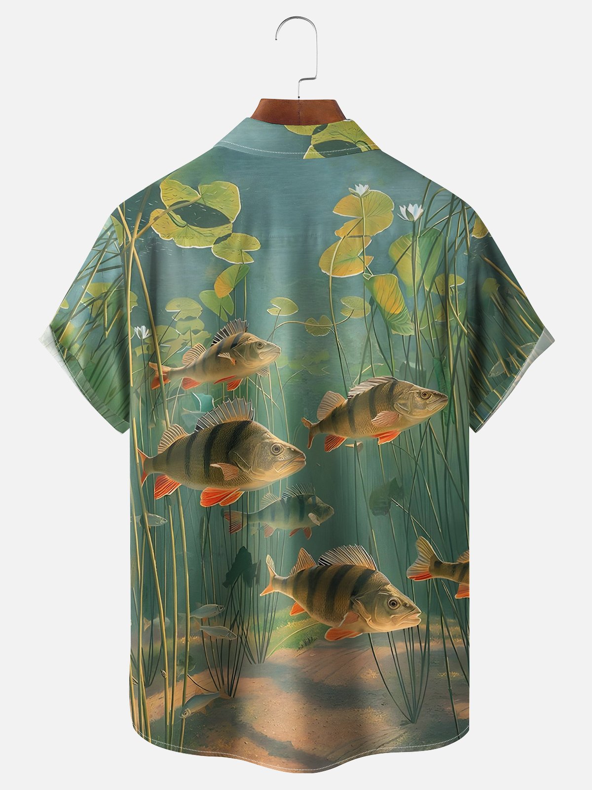 Marine Life Fish Moisture-wicking Hawaiian Shirt