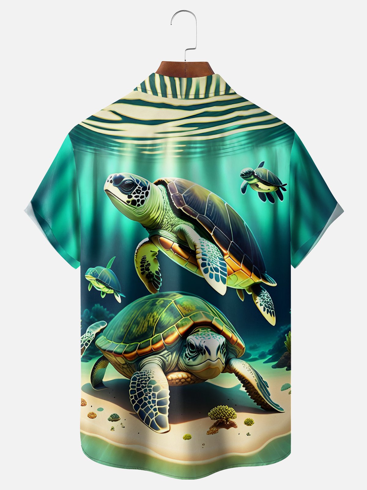 Hardaddy Marine Sea Turtle Moisture-wicking Hawaiian Shirt