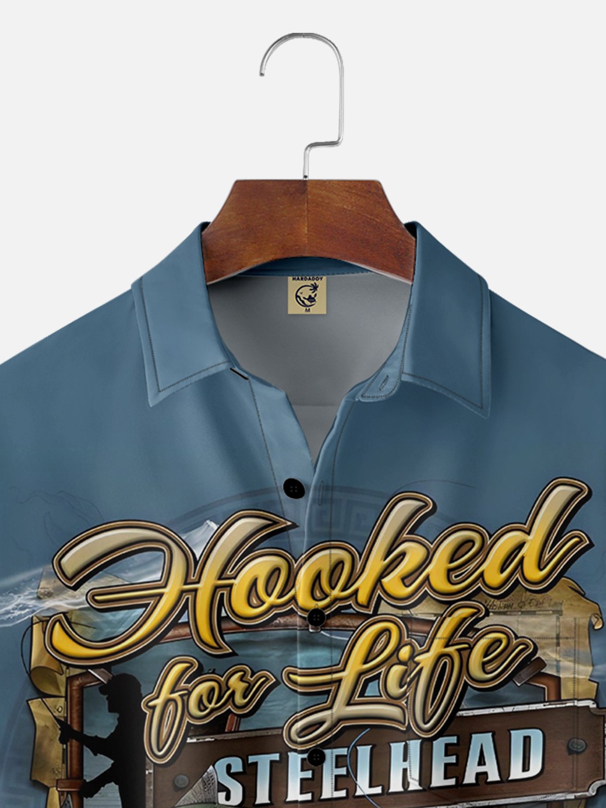 Marine Life Fish Moisture-wicking Chest Pocket Hawaiian Shirt