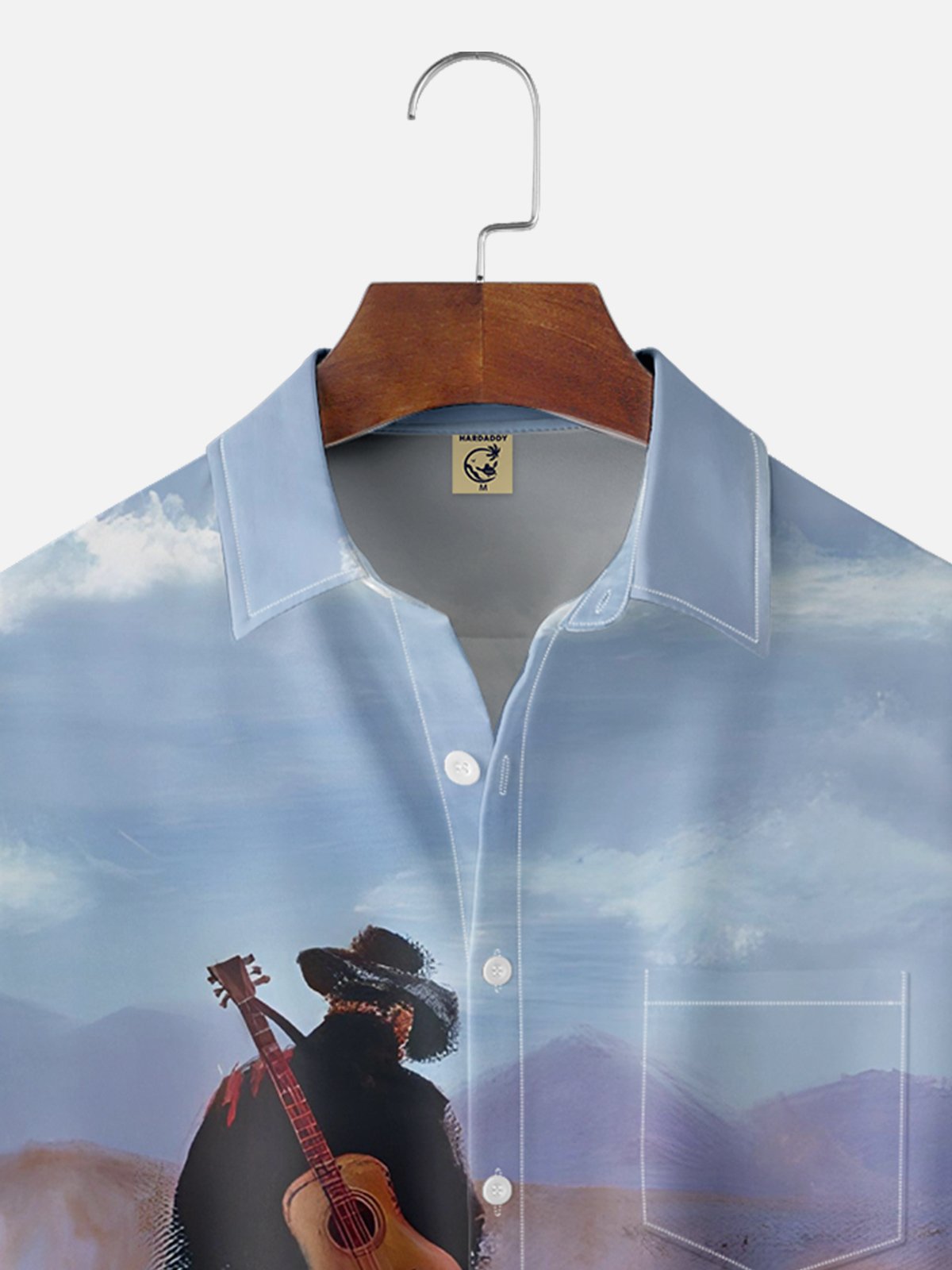 Hardaddy Moisture-wicking Breathable Western Cowboy Chest Pocket Casual Shirt