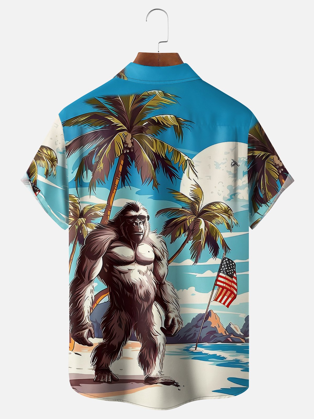 Hardaddy Moisture Wicking Coconut Tree Animal Hawaiian Shirt