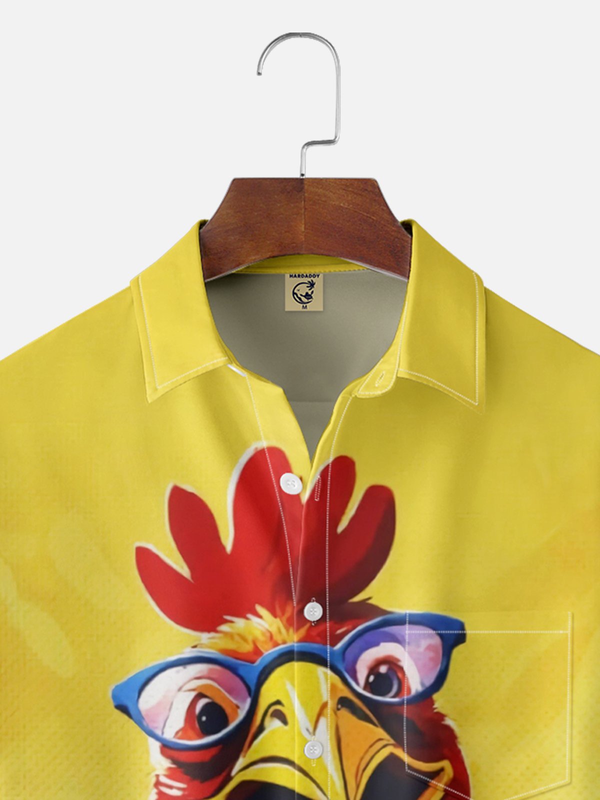 Moisture-Wicking Fun Sunflower Chicken Print Shirt