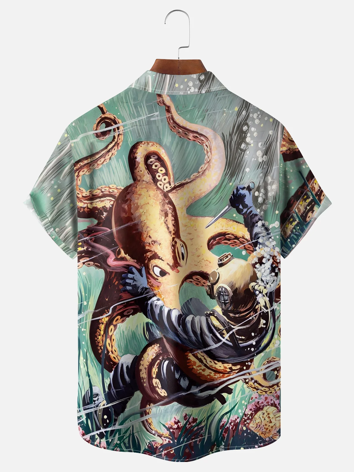 Moisture-Wicking Octopus Print Shirt