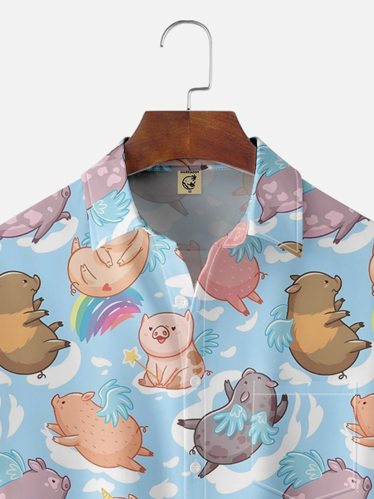 Moisture-Wicking Funny Pig Print Shirt