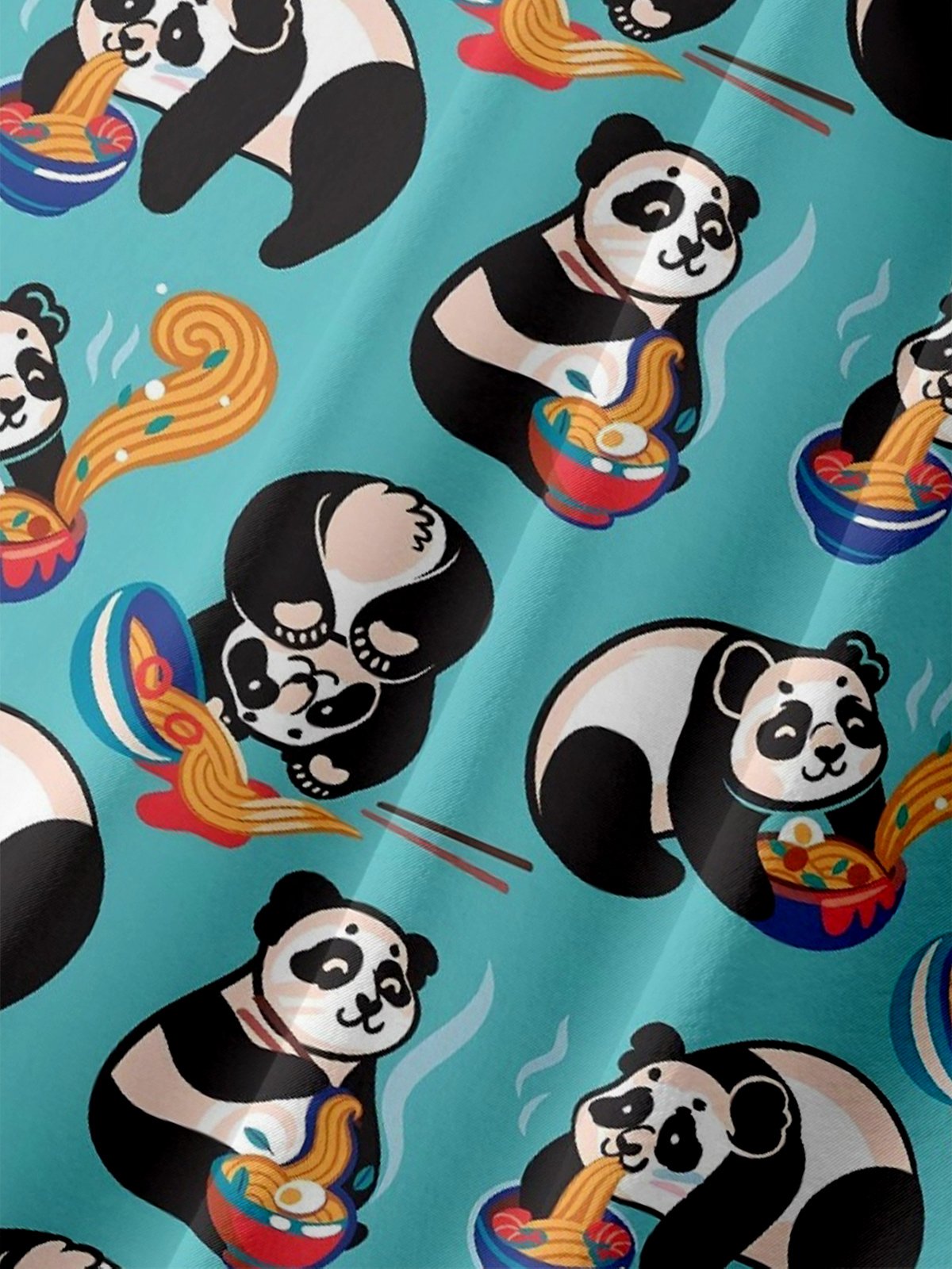 Moisture-Wicking Fun Panda Print Shirt