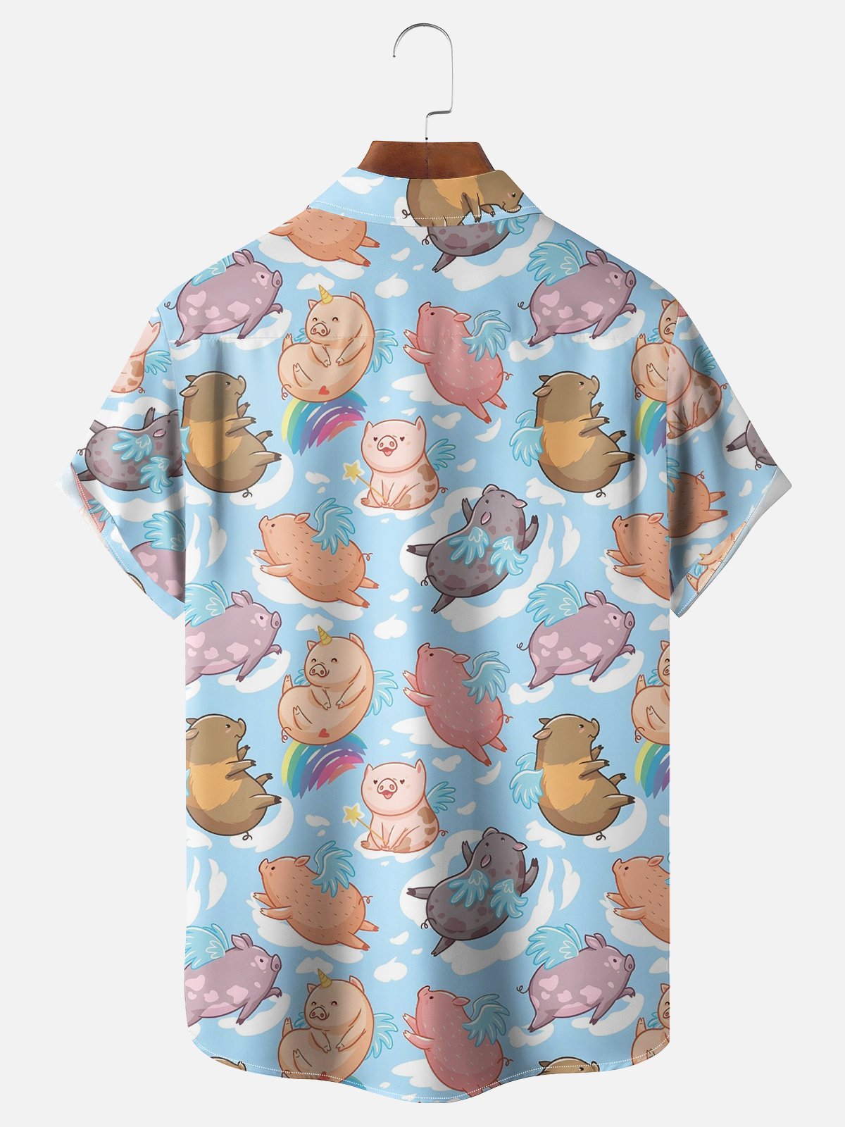 Moisture-Wicking Funny Pig Print Shirt