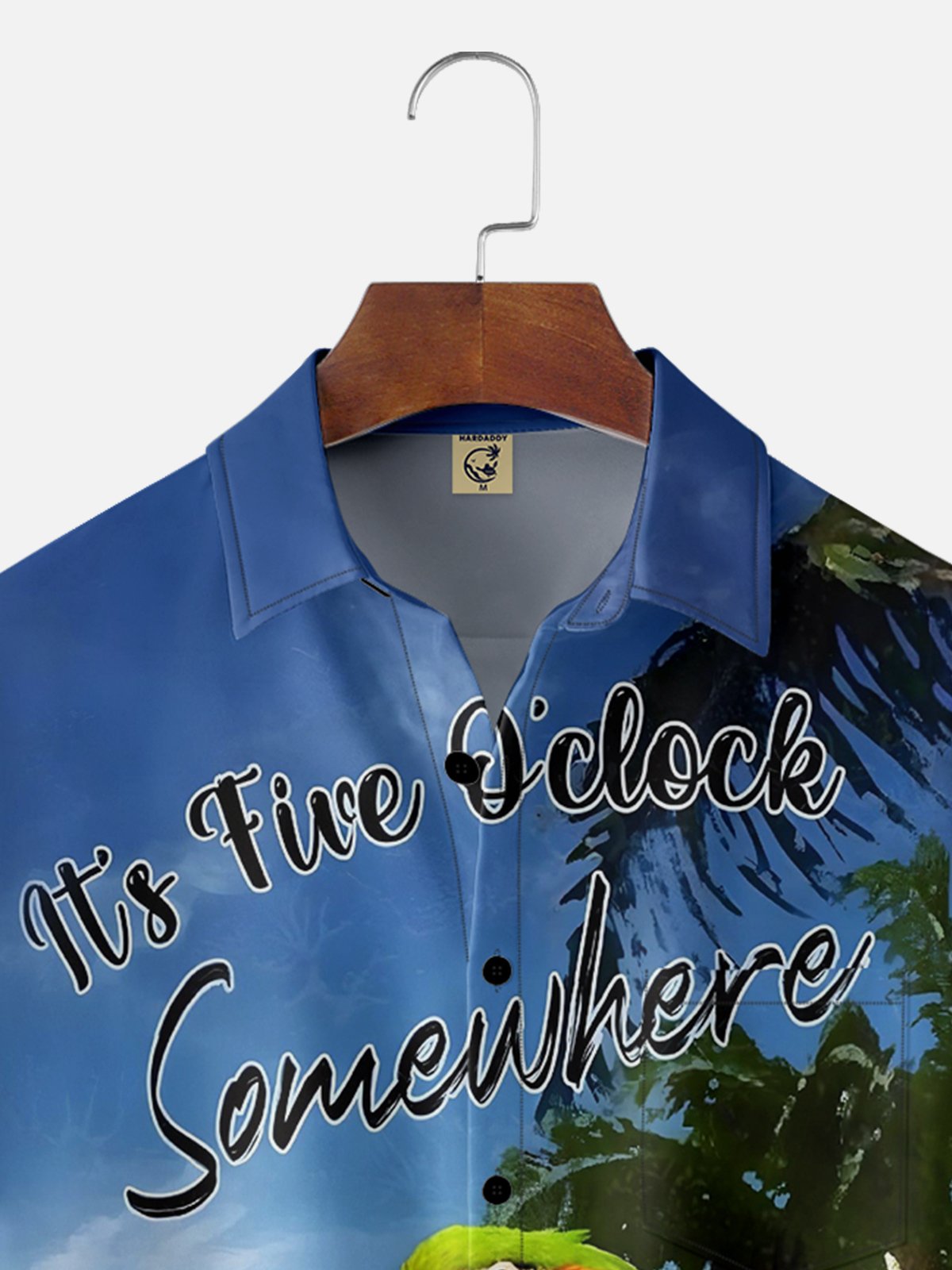 Moisture-Wicking Seaside Vacation Parrot Hawaiian Shirt