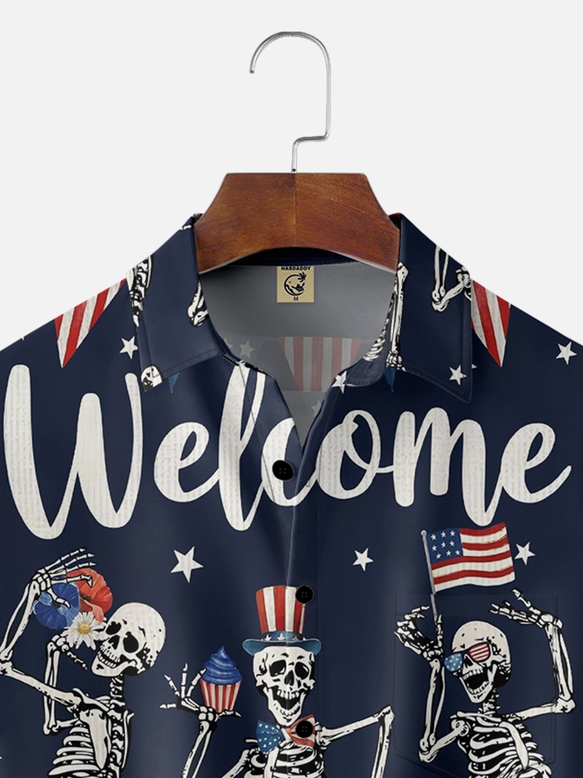 Moisture-Wicking Independence Day American Flag Shirt