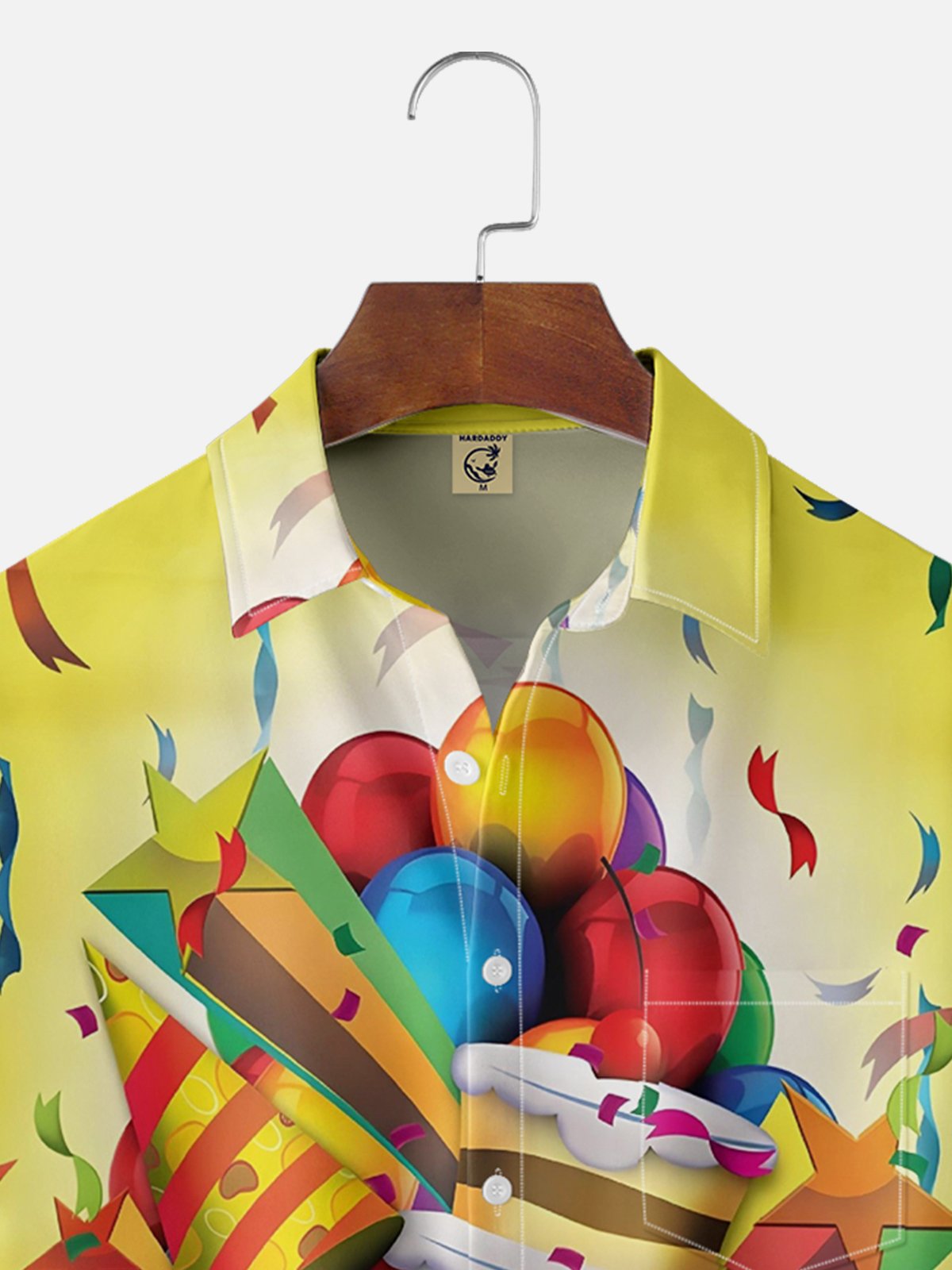 Moisture-Wicking Happy Birthday Printed Shirt