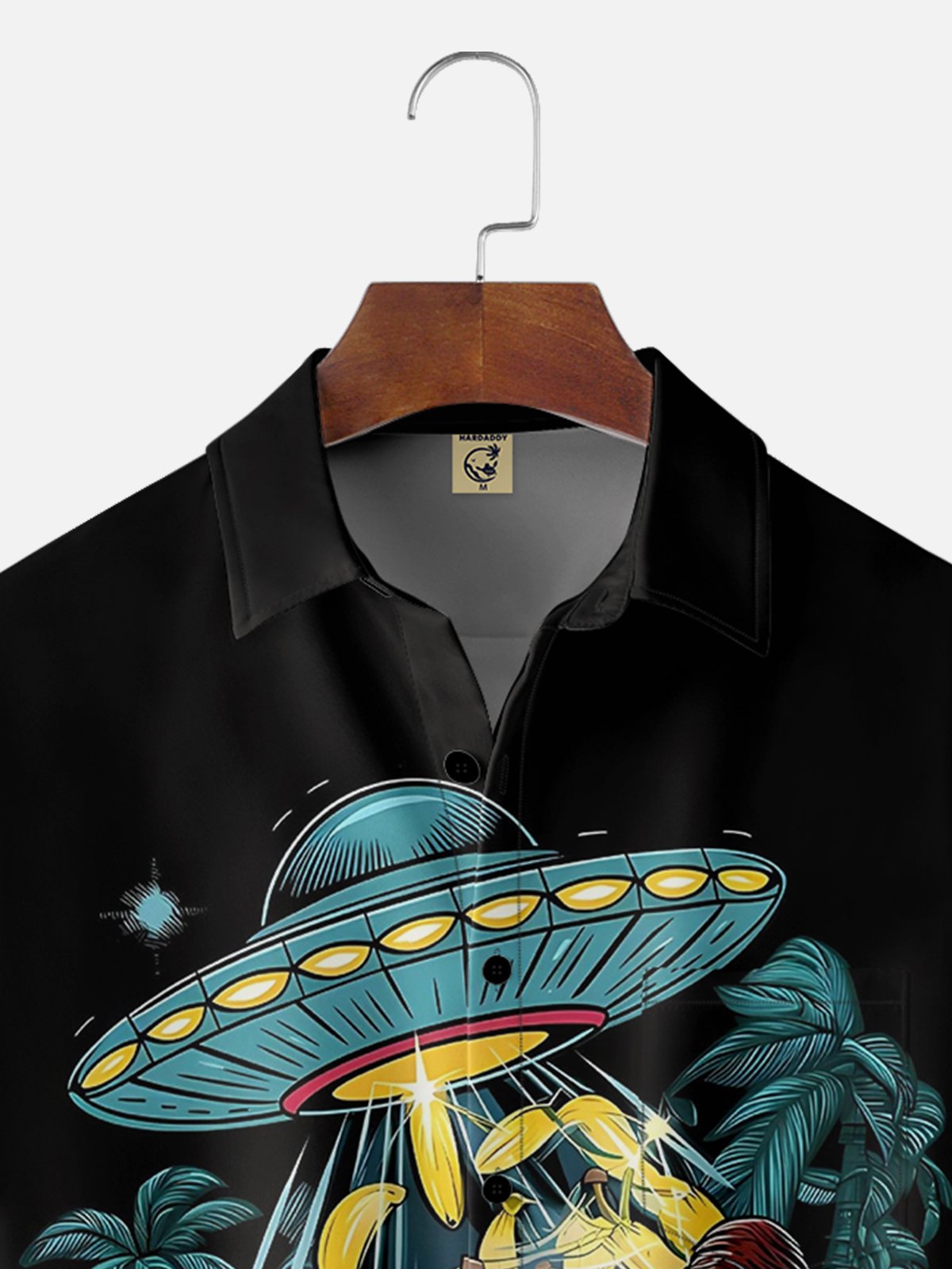 Moisture-wicking Gorilla UFO Chest Pocket Hawaiian Shirt