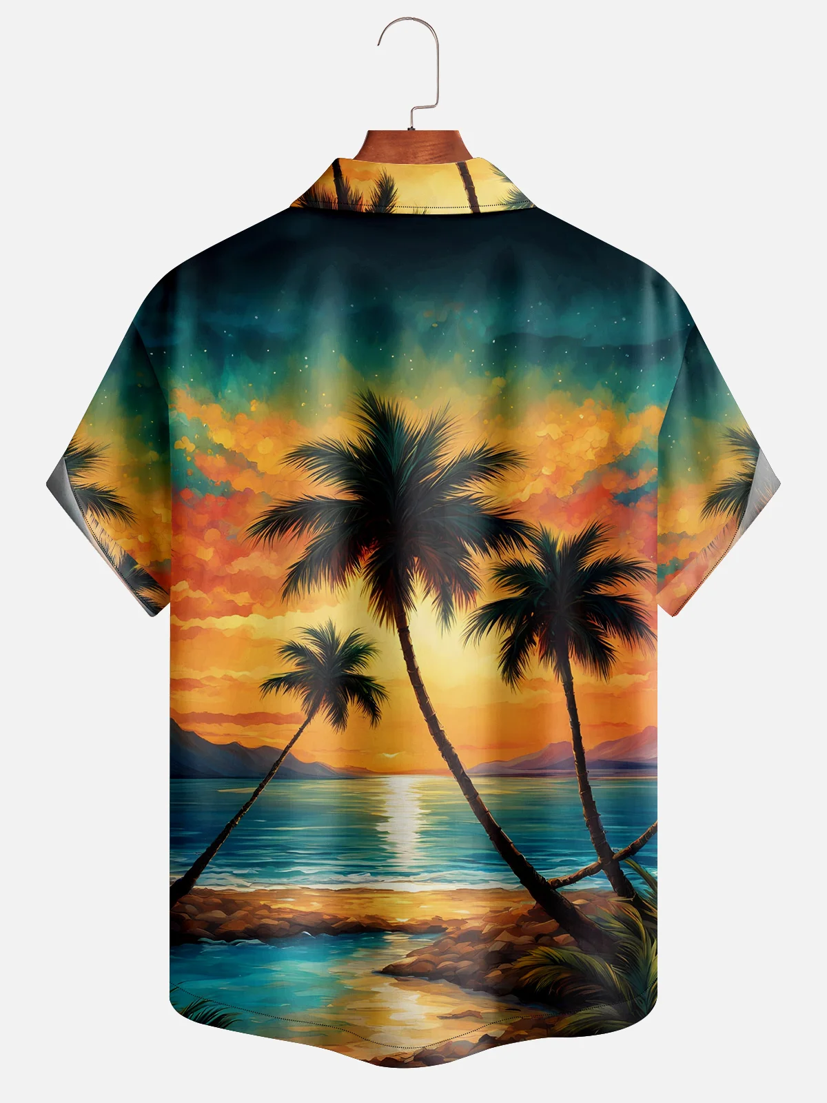 Moisture-wicking Coconut Tree Hawaiian Shirt