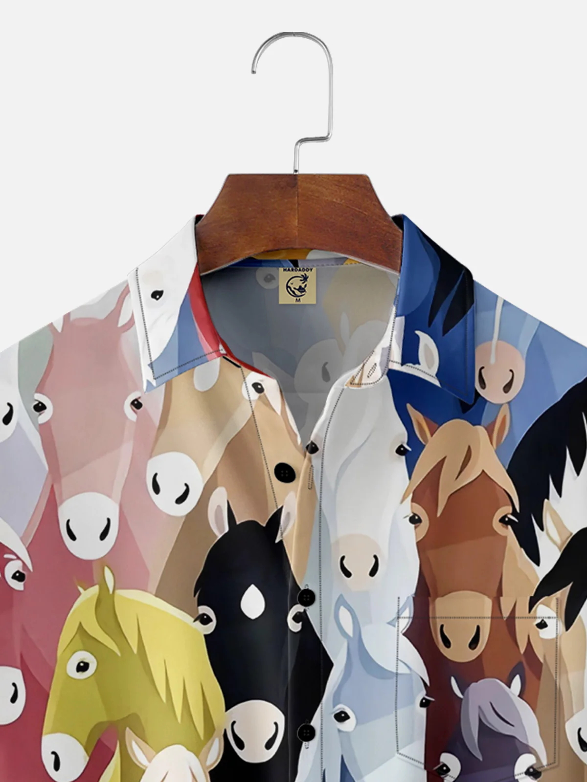 Moisture-wicking Kentucky Derby Chest Pocket Hawaiian Shirt