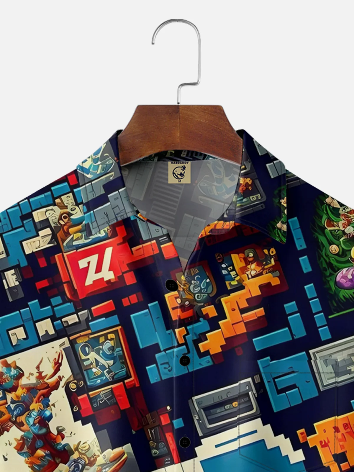 Moisture-wicking Breathable Game Chest Pocket Hawaiian Shirt